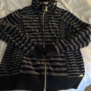 Calvin Klein Black and Gray Zip Up